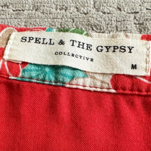 Spell and the gypsy collective vintage Delilah Ruby Mini Skirt M & S - Picture 8 of 8